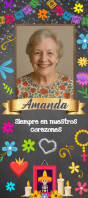 Labels for Day of the Dead Candles Rack Card template