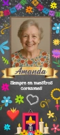 Labels for Day of the Dead Candles Rack Card template