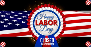 labor day, labor day shop closed Facebook begivenhed cover template