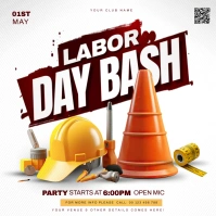 labor day, usa labor day Instagram Post template