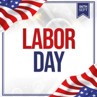 labor day, usa labor labor day Quadrato (1:1) template