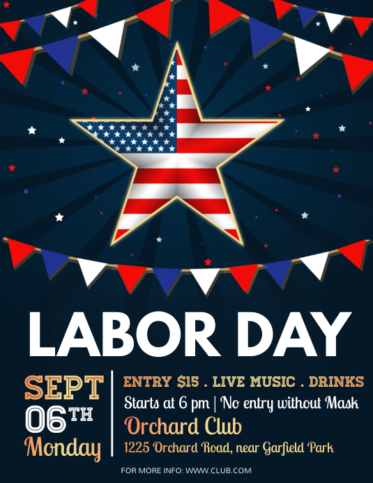 labor day, usa labor labor day Template | PosterMyWall