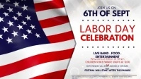 labor day, usa labor labor day Facebook-covervideo (16:9) template
