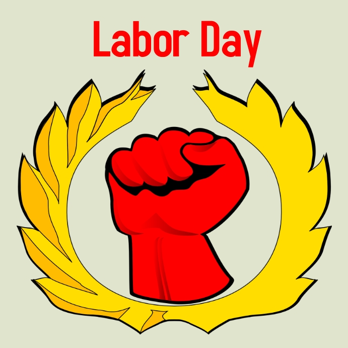 labor day, dignity of labor Post Instagram template