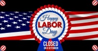 labor day, labor day shop closed Portada de evento de Facebook template