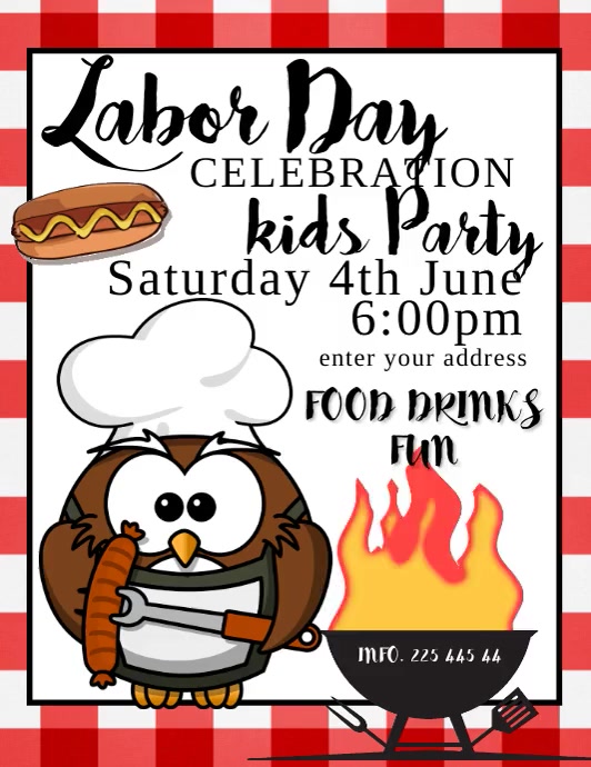 labor day (1) Flyer (Letter pang-US) template