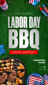 labor day BBq Instagram-Story template