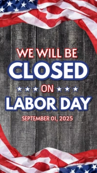 Labor Day business closed Instagram story template