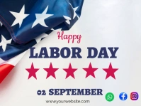 Labor day celebration Yard Sign template
