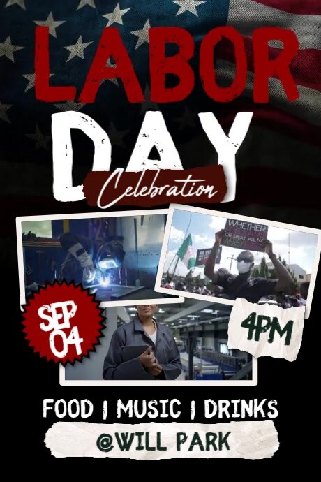 Labor Day Celebration Posters Template | PosterMyWall