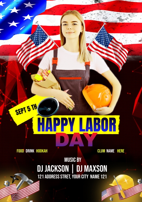 Copy of labor day clelebration flyer ad design | PosterMyWall