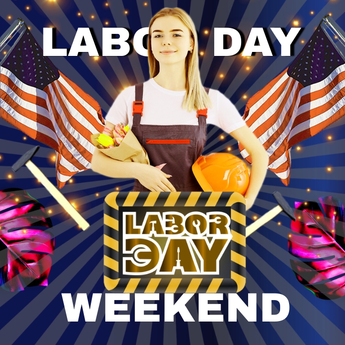 labor day clelebration flyer ad design Template | PosterMyWall