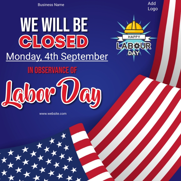 labor day closing ad,closed on labor day ad Template PosterMyWall