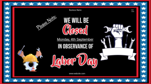 labor day closing ad,closed on labor day ad Wpis na Twittera template