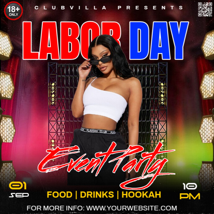 labor day Instagram Post template