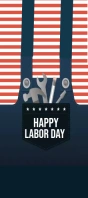 Labor Day Tarjeta de estantería template