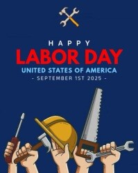 labor day Instagram Portrait template