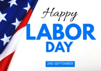 labor day Postcard template