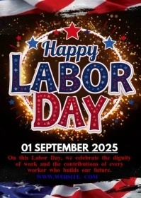 LABOR DAY A6 template