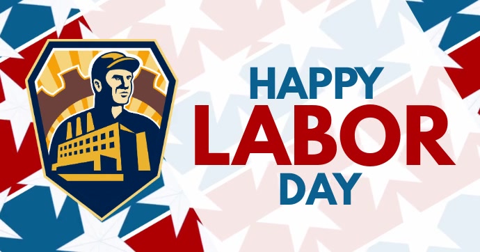 Labor Day delt Facebook-billede template