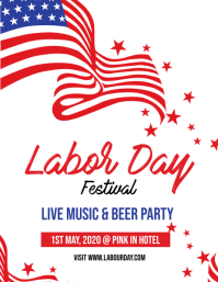 Branco Labor Day Festival Pamflet Template