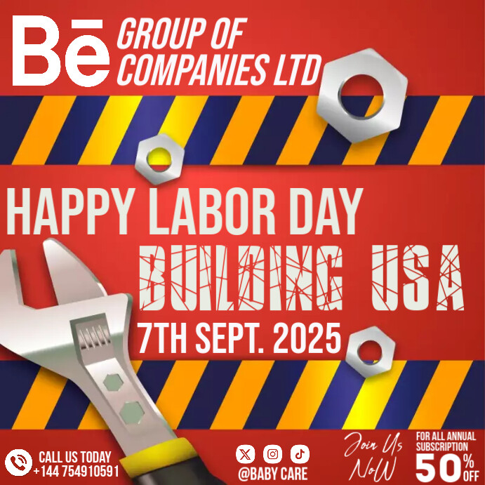 Labor Day Instagram na Post template