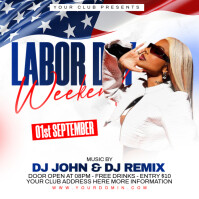 Weiß Labor Day Weekend Party Instagram Post Template