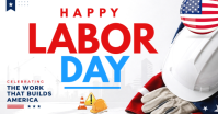 สีขาว Labor Day Celebration Ibinahaging Larawan sa Facebook Template