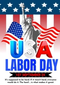 Labor day A6 template
