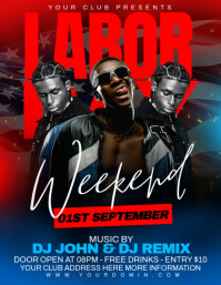 Labor day Flyer (US Letter) template