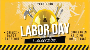 Labor Day Display digitale (16:9) template