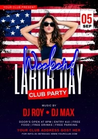 Labor day A4 template