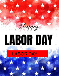 Wit Labor day Folheto Template