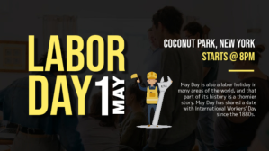 Czarny Labor day Facebook-covervideo Template