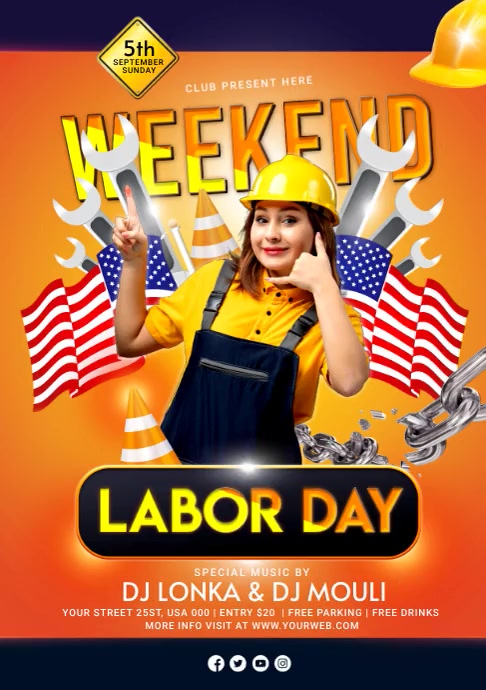 LABOR DAY Template | PosterMyWall