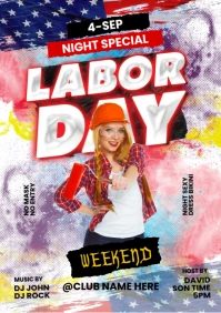 Labor Day A3 template