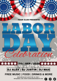 Customize 1 880 Labor Day Poster Templates Postermywall Labor Day 2022 Flyer School