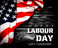 Labor day Rectangle moyen template