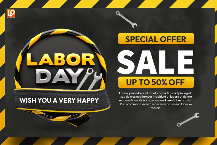 Labor Dat Square Promo Labor Day Discount Template | PosterMyWall