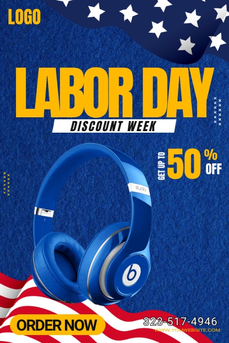 Labor Day Discount Offer Template | PosterMyWall