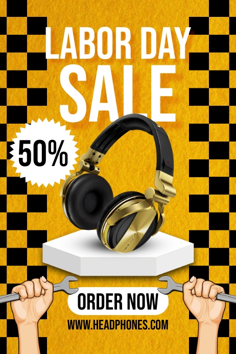 Labor Dat Square Promo Copy of Labor Day Discount Sale | PosterMyWall