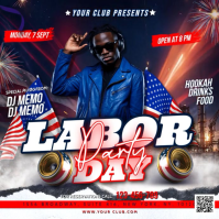 Lila Labor Day Party Message Instagram Template