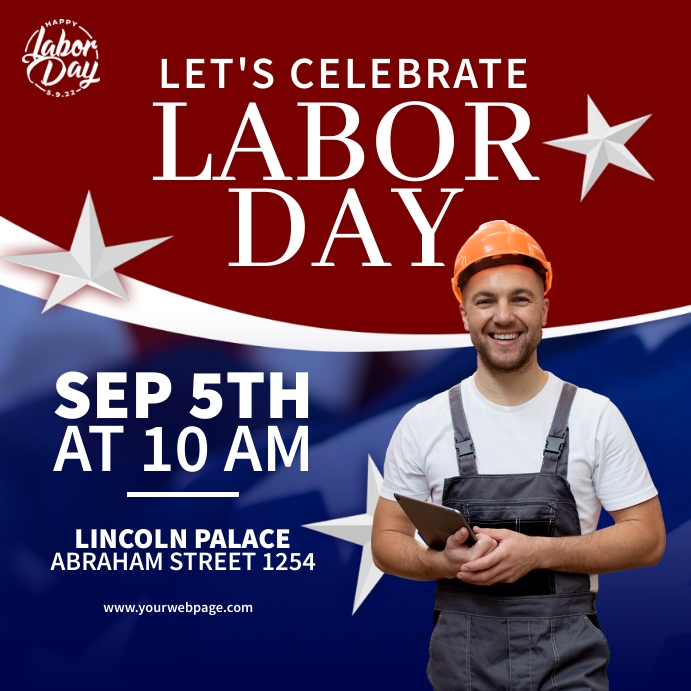 Labor Day Event Ads Template | PosterMyWall
