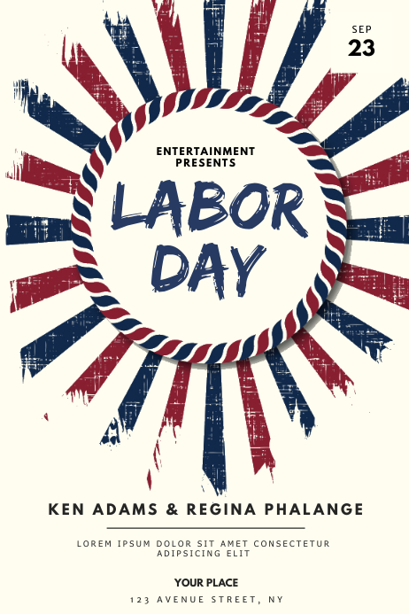 Labor Day Event Flyer Template Postermywall