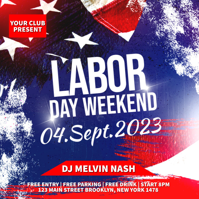 labor day flyer design Template | PosterMyWall