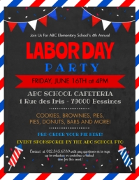 Labor Day Flyer Pamflet (Letter AS) template