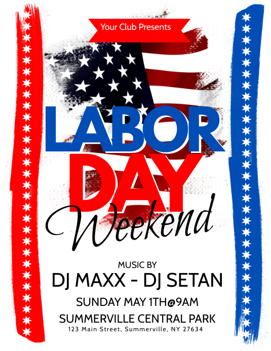 Labor Day Flyer Template PosterMyWall Labor Day Flyer Template PosterMyWall