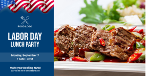 Labor Day Food party Imagen Compartida en Facebook template