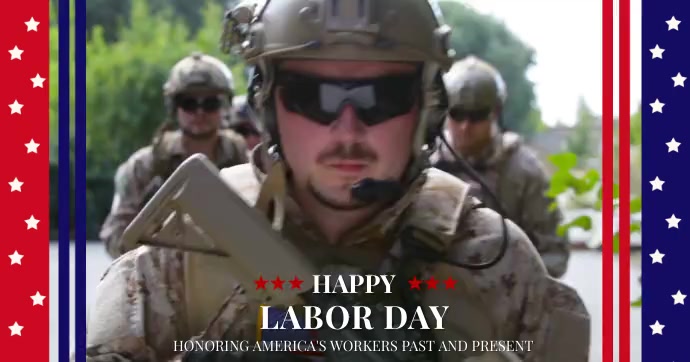 Labor Day Greeting Facebook Shared Image template