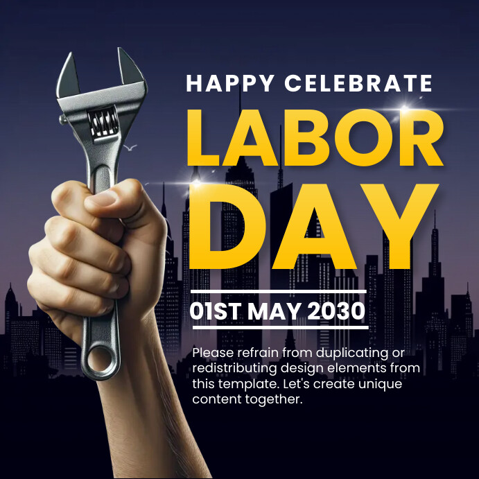Labor Day Greeting template | PosterMyWall